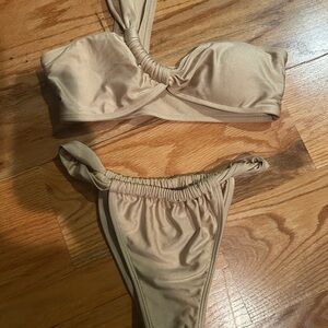 Zaful Tan Bikini Set